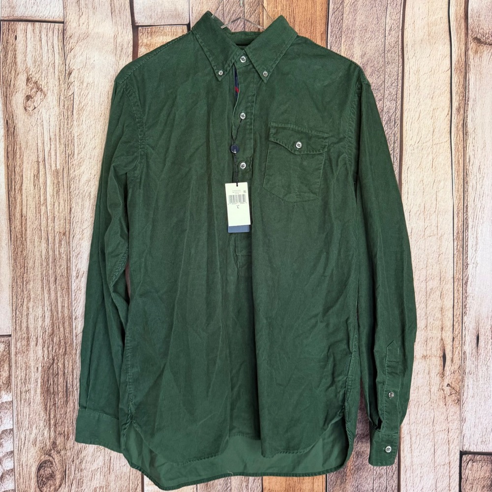 Polo by Ralph Lauren Dark Green Button-Down Casual Shirt